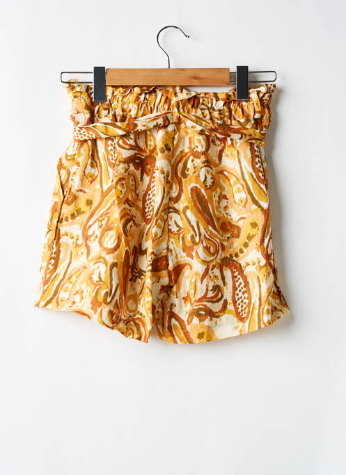 Short jaune LA FEE MARABOUTEE pour femme