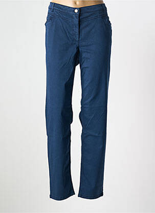 Pantalon slim tissage popeline taille normale bleu BETTY BARCLAY femme