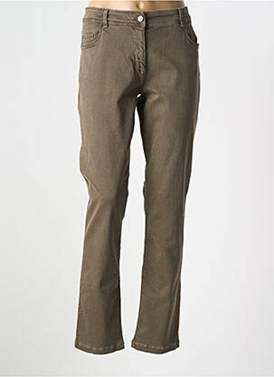 Jeans coupe slim stretch taille normale marron BETTY BARCLAY femme