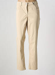 Pantalon slim tissage popeline taille normale beige GERRY WEBER femme