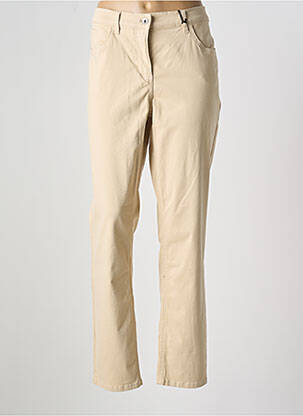 Pantalon slim tissage popeline taille normale beige GERRY WEBER femme