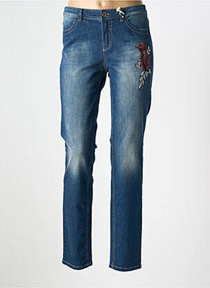 Jeans coupe slim stretch taille normale bleu TAIFUN femme