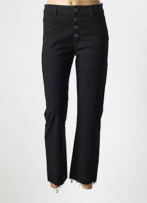 Jeans coupe droite stretch taille normale noir MUS & BOMBON femme