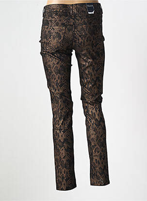 Pantalon slim tissage popeline taille normale marron ATELIER GARDEUR femme