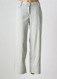 Jeans coupe large stretch taille normale bleu CECIL femme