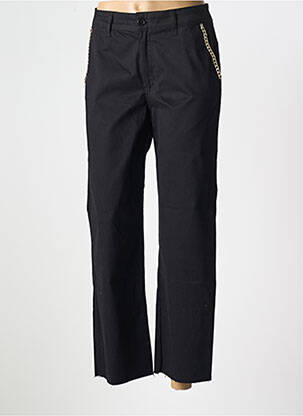Pantalon 7/8 tissage popeline taille normale noir LIU JO femme