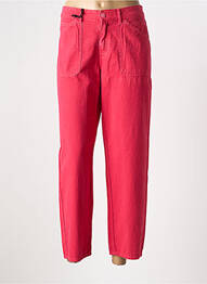 Jeans coupe droite taille normale taille normale rouge FIVE femme