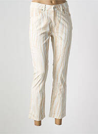 Pantalon 7/8 stretch taille normale beige SIGNE NATURE femme