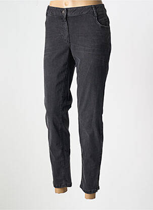Jeans coupe slim effet usé délavé taille normale noir BETTY BARCLAY femme