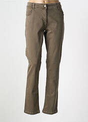 Jeans coupe slim marron BETTY BARCLAY pour femme seconde vue