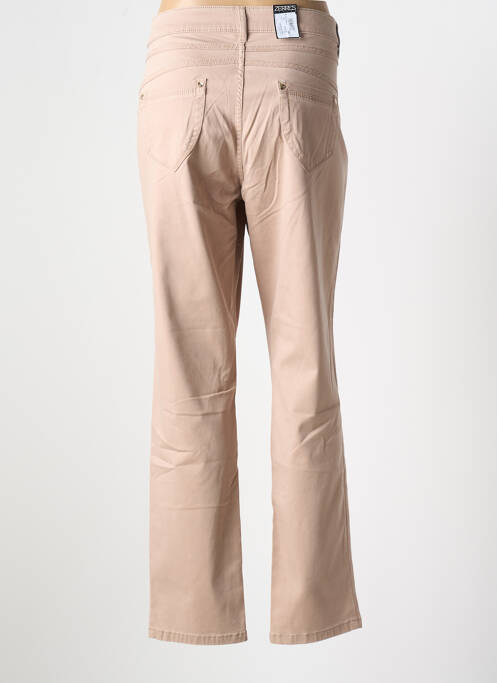 Pantalon slim beige ZERRES pour femme