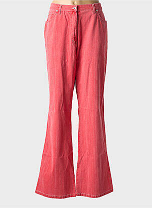 Jean coupe flare stretch taille normale rouge PERSONA femme