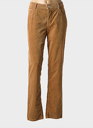 Pantalon droit stretch taille normale marron GARDEUR femme