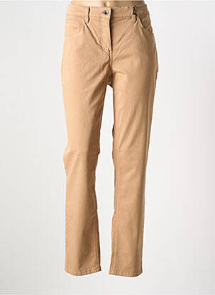 Pantalon droit stretch taille normale beige GERRY WEBER femme
