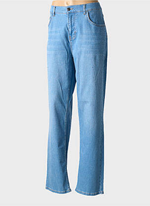 Jeans coupe droite stretch taille normale bleu SURKANA femme