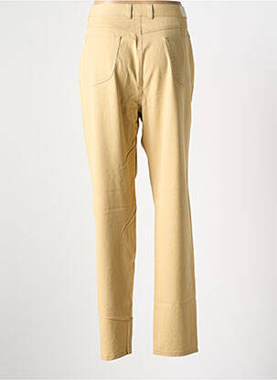 Pantalon droit stretch taille normale beige SAINT HILAIRE femme