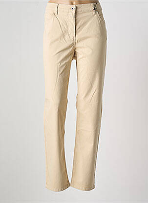 Pantalon slim tissage popeline taille normale beige GERRY WEBER femme