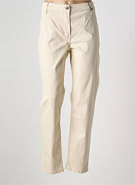 Pantalon slim tissage popeline taille normale beige BETTY BARCLAY femme