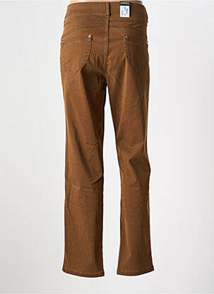 Pantalon droit stretch taille normale marron ZERRES femme