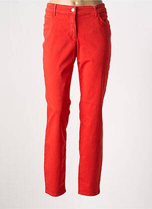 Pantalon slim tissage popeline taille normale rouge GERRY WEBER femme