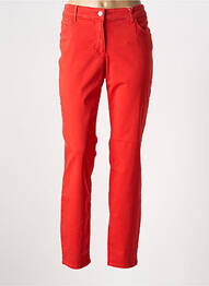 Pantalon slim tissage popeline taille normale rouge GERRY WEBER femme