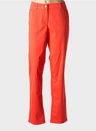 Pantalon droit stretch taille normale orange GERRY WEBER femme