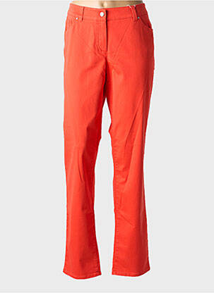 Pantalon droit stretch taille normale orange GERRY WEBER femme