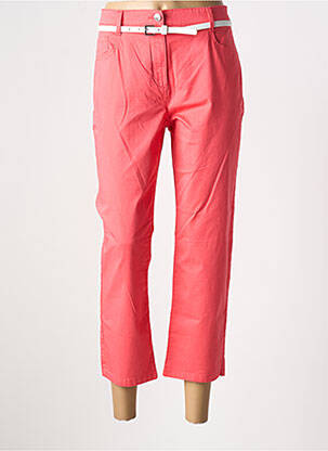 Pantacourt stretch taille normale rose BETTY BARCLAY femme