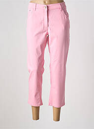 Pantacourt stretch taille normale rose ZERRES femme