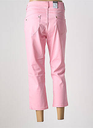 Pantacourt stretch taille normale rose ZERRES femme
