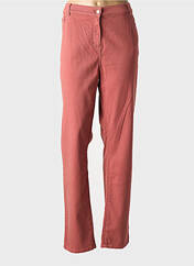 Jeans coupe droite rouge GEVANA pour femme seconde vue