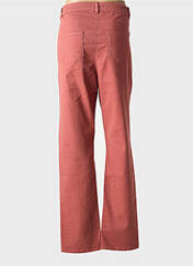 Jeans coupe droite rouge GEVANA pour femme seconde vue