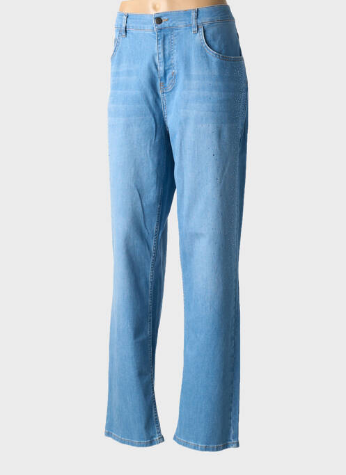 Jeans coupe droite stretch taille normale bleu SURKANA femme