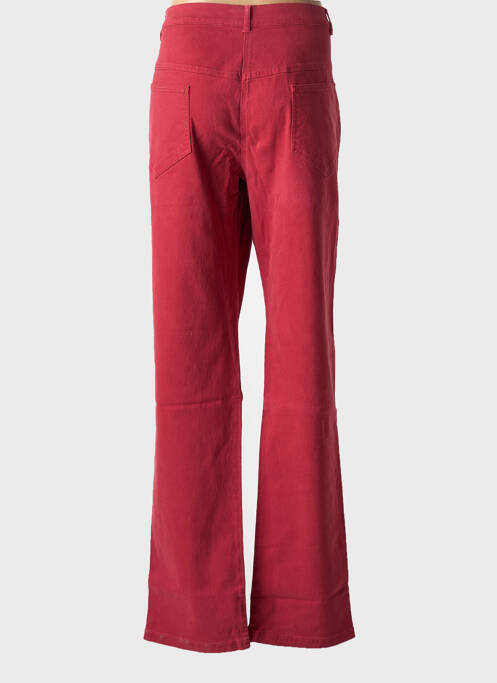 Jeans coupe droite rouge PERSONA pour femme
