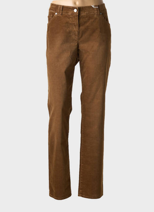 Pantalon droit marron GERRY WEBER pour femme