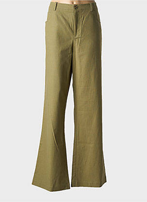 Pantalon flare taille normale taille normale vert FABIENNE CHAPOT femme