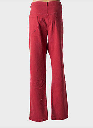 Jeans coupe droite stretch taille normale rouge PERSONA femme