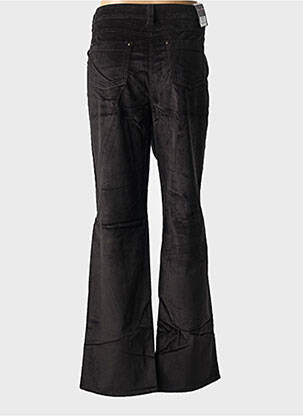 Pantalon droit stretch taille normale noir ANNA MONTANA femme