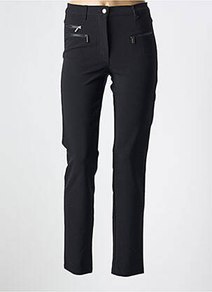 Pantalon slim tissage popeline taille normale noir BETTY BARCLAY femme