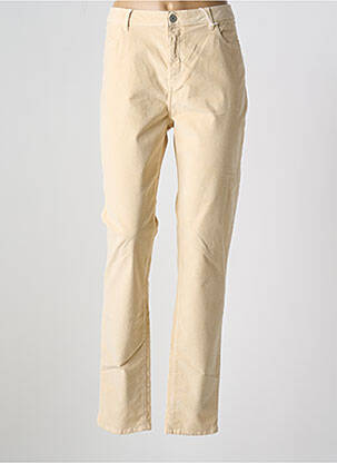 Pantalon slim stretch taille normale beige KANOPE femme