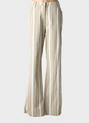 Jean coupe flare marron PERSONA pour femme seconde vue