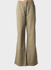 Jeans coupe droite marron PERSONA pour femme seconde vue