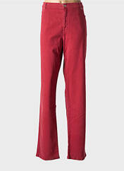 Jeans coupe droite rouge PERSONA pour femme seconde vue