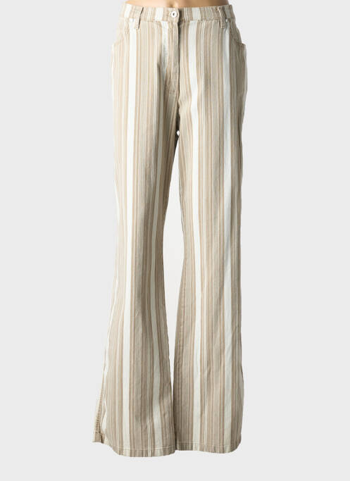 Jean coupe flare marron PERSONA pour femme