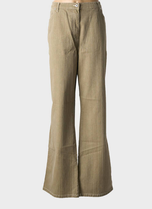 Jeans coupe droite marron PERSONA pour femme