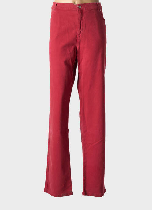 Jeans coupe droite rouge PERSONA pour femme