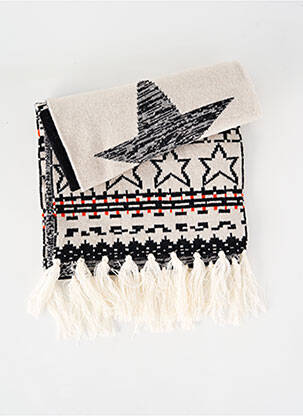 Echarpe imprimé fantaisie noir WHITE STUFF femme