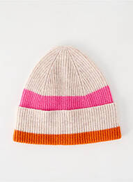 Bonnet maille tricot beige ESPRIT femme