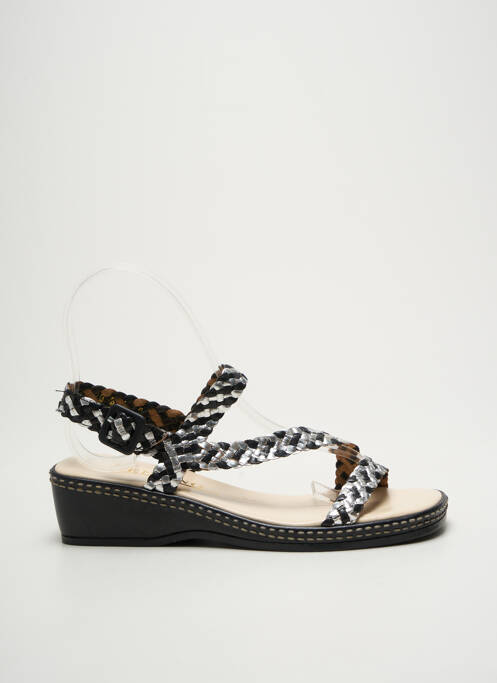 Sandales/Nu pieds argent FEELING pour femme