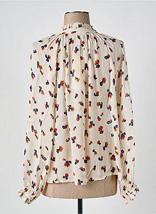Blouse légère et transparente manches longues beige PART TWO femme